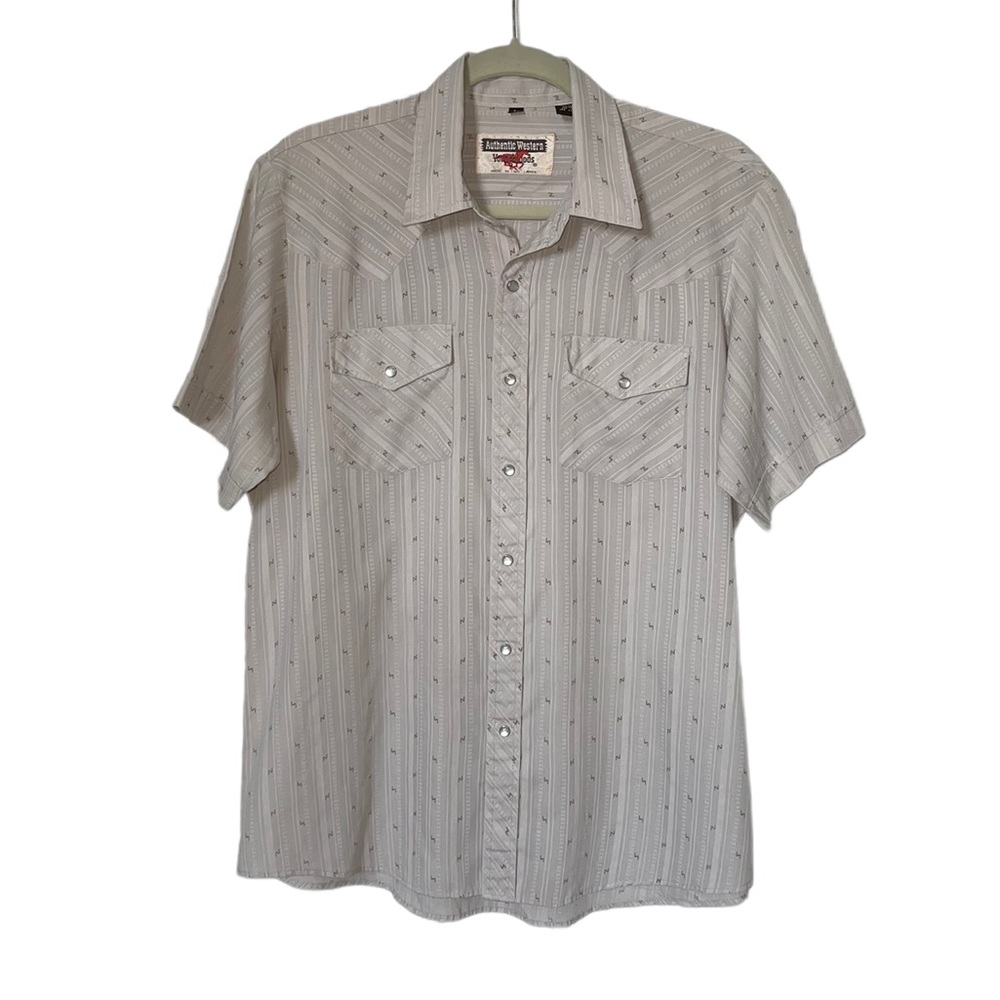 70s Vintage Youngbloods Pearl Button Western Shirt | Size Large